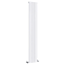 Toronto Aluminium White 1800 x 280mm Tall Vertical Radiator - 3 Sections Large Image