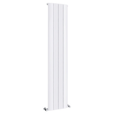 Toronto Aluminium White 1800 x 375mm Tall Vertical Radiator - 4 Sections  Profile Large Image