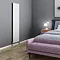 Toronto Aluminium White 1800 x 470mm Tall Vertical Radiator - 5 Sections Profile Large Image