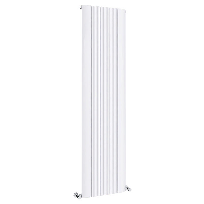 Toronto Aluminium White 1800 x 470mm Tall Vertical Radiator - 5 Sections Large Image