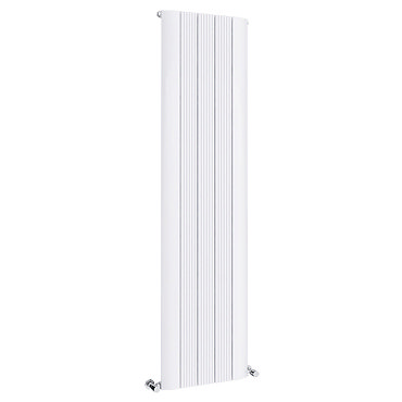 Toronto Aluminium White 1800 x 470mm Tall Vertical Radiator - 5 Sections  Profile Large Image