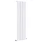 Toronto Aluminium White 1800 x 470mm Tall Vertical Radiator - 5 Sections Large Image