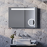 Toronto 700x500mm LED Mirror with Magnifier, Anti-Fog Demist & Shaving Socket