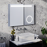 Toronto 700x500mm LED Mirror with Magnifier, Anti-Fog Demist & Shaving Socket