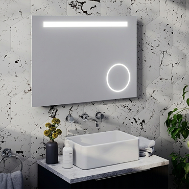 Toronto 700x500mm LED Mirror incl. Magnifying + Anti-Fog Demist & Shaving Socket