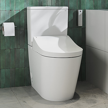 Toto RG Close Coupled Smart Toilet with Bidet Wash Function and Heated Seat