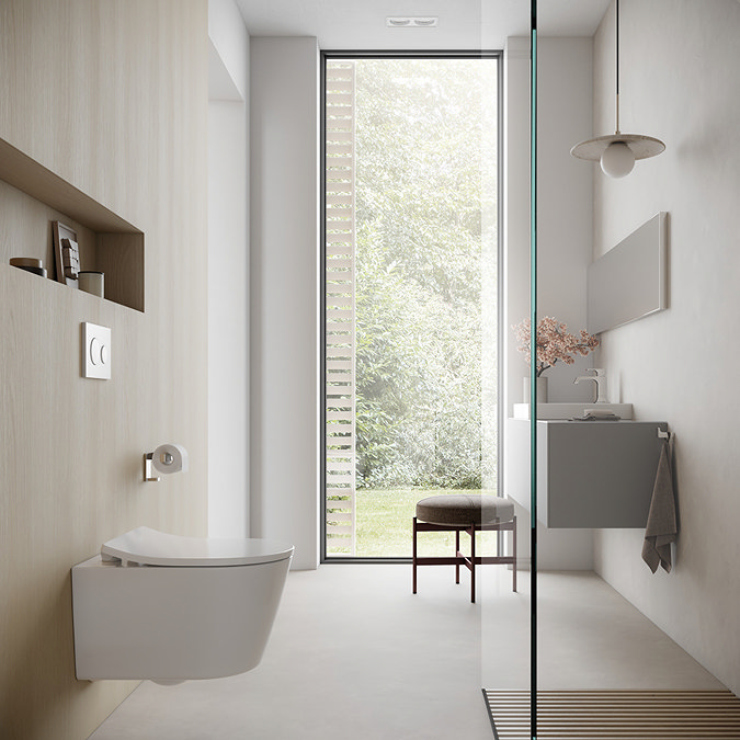 Toto RP Compact Rimless Wall Hung Toilet + Soft Close Seat