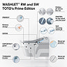 Toto Washlet RW Auto Flush Wall Hung Shower Toilet + Concealed WC Cistern with Wall Hung Frame