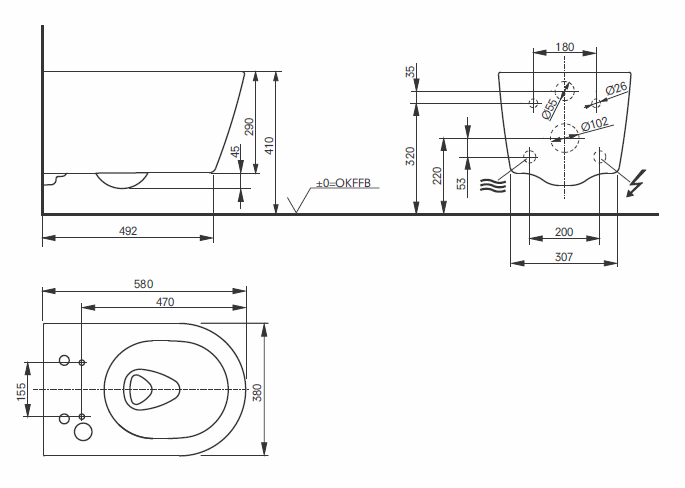 Toto Washlet RW Auto Flush Wall Hung Shower Toilet + Concealed WC Cistern with Wall Hung Frame