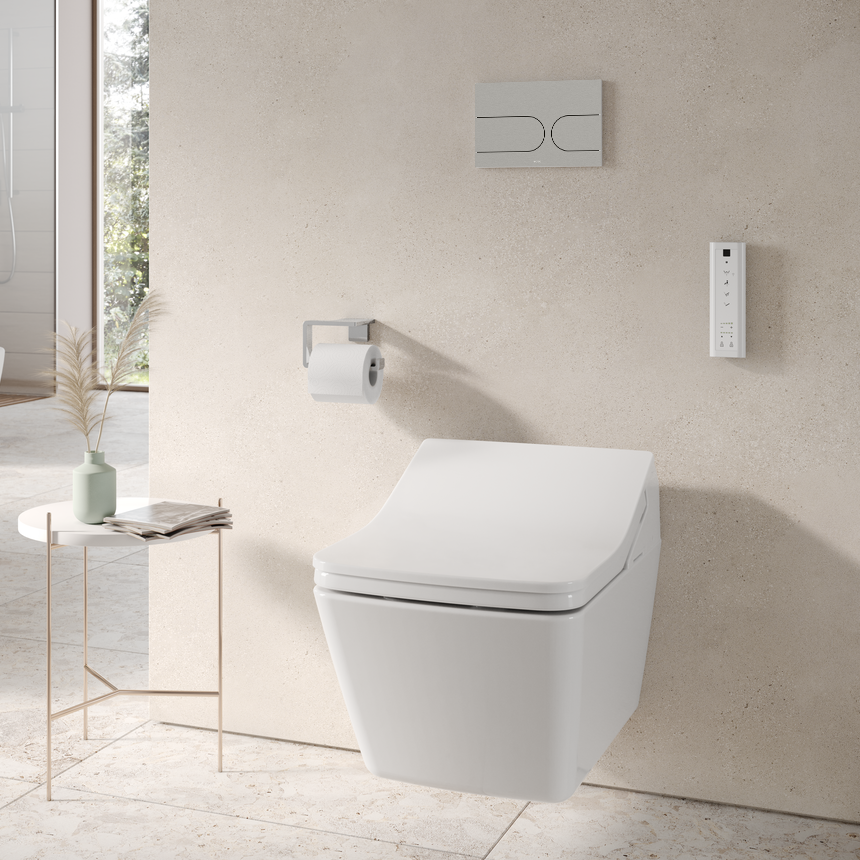 Toto Washlet SX EWATER+ Auto Flush Wall Hung Shower Toilet + Concealed ...