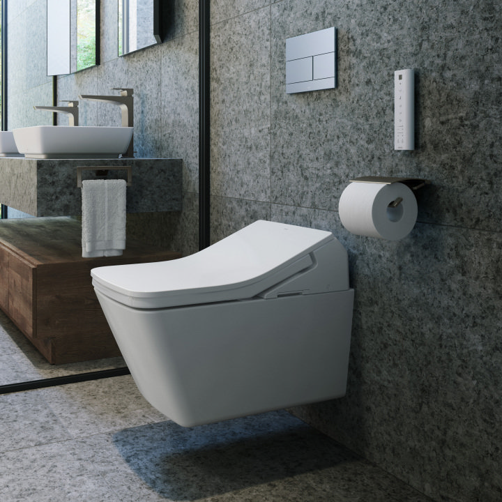 Toto Washlet SX Rimless Wall Hung Shower Toilet & Remote Control