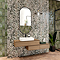 Toulon Rustic Floral Decor Gloss Wall Tiles - 100 x 300mm
