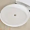 Traditional 1040mm Round Freestanding Cast Iron Shower Tray with Ball + Claw Feet Profile Large Ima
