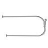 Chatsworth Traditional 1200 x 700mm Chrome U-Shaped Shower Curtain Rail – Ceiling Mounted
