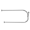 Chatsworth Traditional 1200 x 700mm Chrome U-Shaped Shower Curtain Rail – Ceiling Mounted