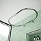 Chatsworth Traditional 1200 x 630mm Chrome Oval Shower Curtain Rail Large Image