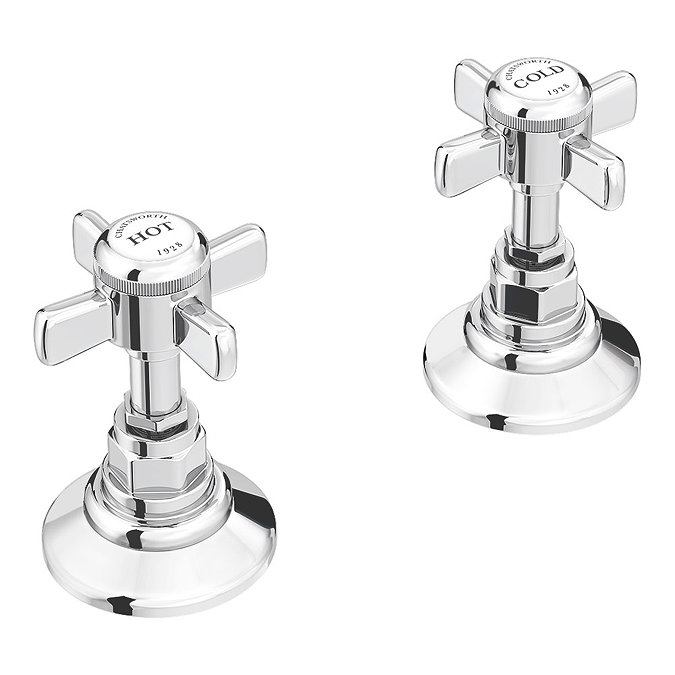 Chatsworth Traditional 3/4" Deck Bath Side Valves (Pair) Large Image