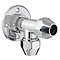 Traditional 30mm Chrome Shower Wall Plate Elbow