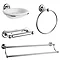 Traditional 4-Piece Bathroom Accessory Pack Large Image