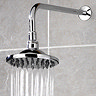 Ultra Traditional 6 inch Fixed Shower Head & Arm - Chrome - A3601 Profile Large Image