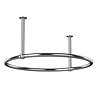 Chatsworth Traditional 850mm Chrome Double Support Circular Shower Curtain Rail
