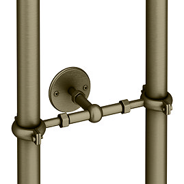 Traditional Antique Brass Stand Pipe Wall Mounted Support Bracket