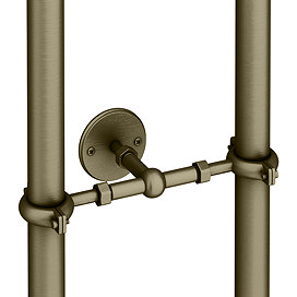 Traditional Antique Brass Stand Pipe Wall Mounted Support Bracket