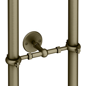 Traditional Antique Brass Stand Pipe Wall Mounted Support Bracket