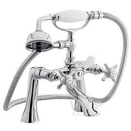 Ultra Traditional Beaumont 1/2 Inch Bath Shower Mixer w/ Shower Kit - I304X Large Image