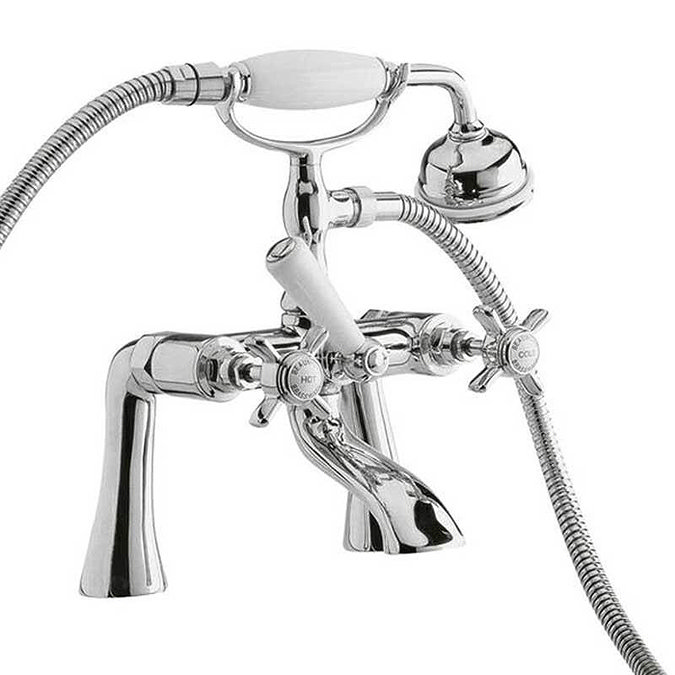 Ultra Traditional Beaumont 3/4 Inch Bath Shower Mixer w/ Shower Kit - I354X Large Image