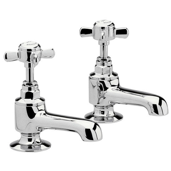 Ultra Traditional Beaumont Heavy Pattern Basin Taps - Chrome - I321XH Large Image