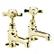 Ultra Traditional Beaumont Long Nose Basin Taps - Antique Gold - I421XE Large Image