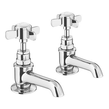Ultra Traditional Beaumont Long Nose Basin Taps - Chrome - I321XE  Profile Large Image