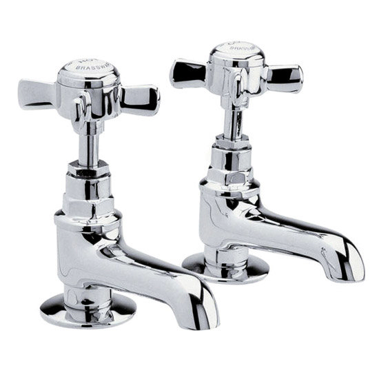 Ultra Traditional Beaumont Long Nose Bath Taps - Chrome - I322XE Large Image