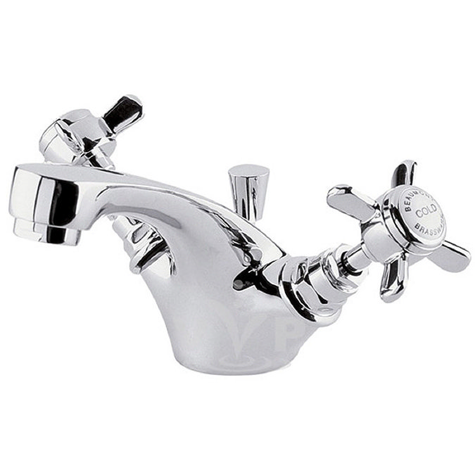 Ultra Traditional Beaumont Mono Basin Mixer Tap + Pop Up Waste - I345X Large Image