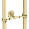 Traditional Brushed Brass Stand Pipe Wall Mounted Support Bracket
