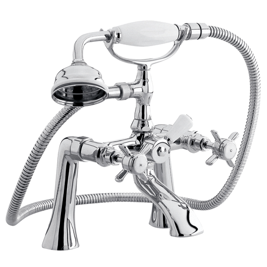 Traditional 1/2" Bath Shower Mixer - Chrome - IJ324 Large Image