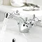 Traditional Mono Basin Mixer Tap inc Pop-Up Waste - Chrome - IJ345  Profile Large Image