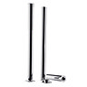 Traditional Chrome Standpipes with Adjustable Shrouds for Roll Top Baths Profile Large Image