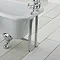 Traditional Chrome Adjustable Shrouds for Roll Top Baths Large Image
