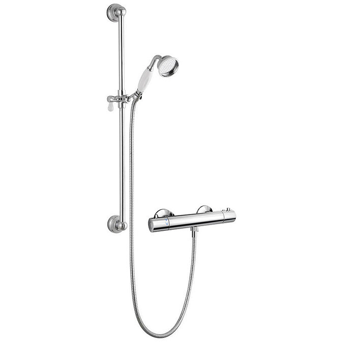 Traditional Cool Touch Shower Bar Valve + Slider Rail Kit Large Image