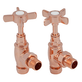 Traditional Copper Manual Radiator Valves - HAN013 Large Image