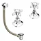 Chatsworth Traditional Deck Bath Side Valves with Freeflow Bath Filler  Profile Large Image