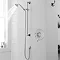 Lancaster Traditional Dual Concealed Thermostatic Shower Valve + Slider Rail Large Image