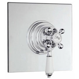 Hudson Reed Traditional Dual Concealed Thermostatic Shower Valve - Chrome - A3091C Medium Image