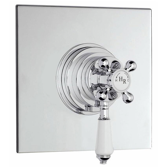 Hudson Reed Traditional Dual Concealed Thermostatic Shower Valve - Chrome - A3091C Large Image