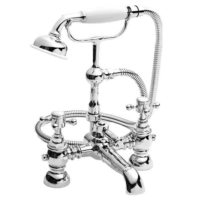 Ultra Traditional Edwardian York Bath Shower Mixer + Shower Kit - TED304 Large Image