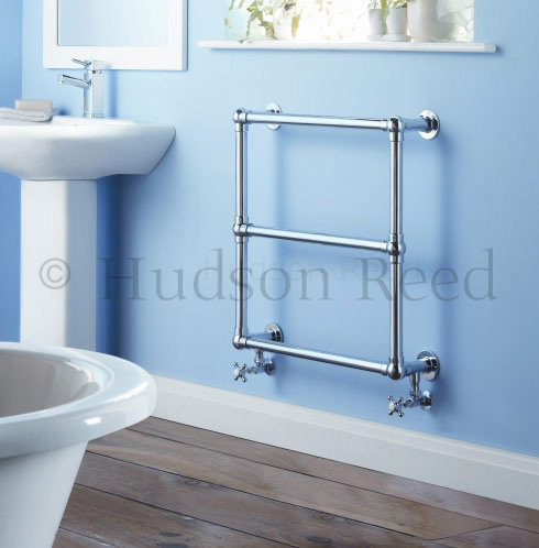 Hudson Reed Traditional Empress Heated Towel Rail 685 x 685mm - Chrome - HT305 Profile Large Image