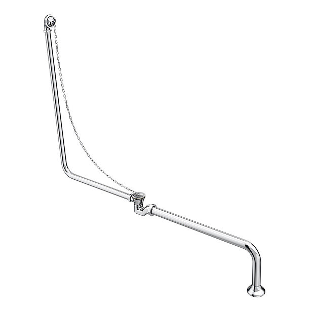 Traditional Exposed Bath Waste Kit Including Shallow P Trap Victorian Plumbing UK