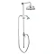 Traditional Exposed Rigid Tubular Riser with Fixed Shower Head & Handset Large Image